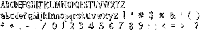 Clink Outlined font