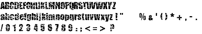 CMCorruged font