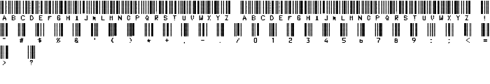 CODE3X D font