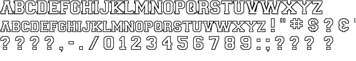 CollegiateOutlineFLF font
