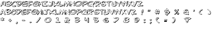 Comic Book Commando 3D font