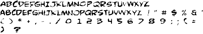 Comic Book Commando Distorted font