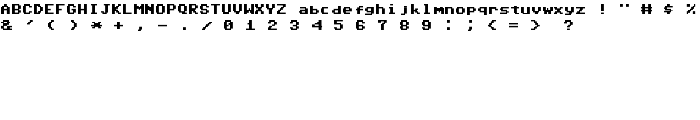 Commodore 64 Pixelized font