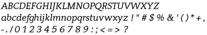 Contra Italic font