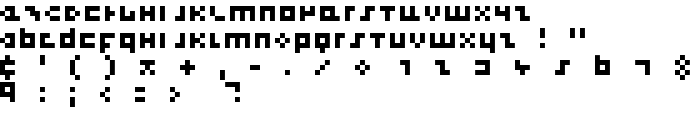 cool three pixels font