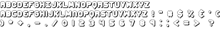 Corpulent Caps Shadow BRK font