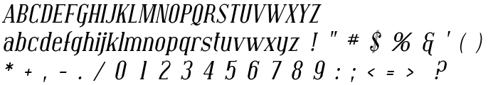 Covington Italic font