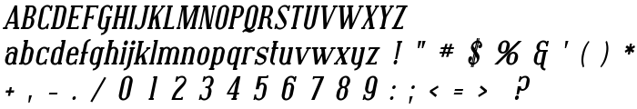 Covington Bold Italic font