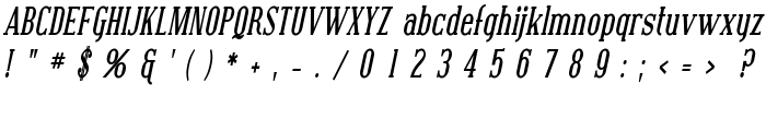 Covington Cond Bold Italic font