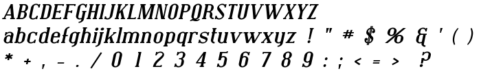 Covington Exp Bold Italic font
