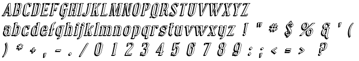Covington Shadow Italic font