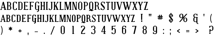 Covington SC Bold font