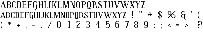 Covington SC Exp font