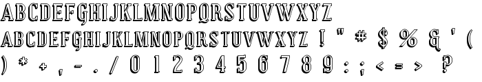 Covington SC Shadow font