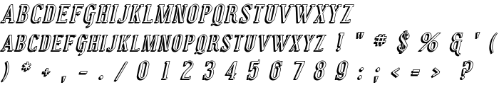 Covington SC Shadow Italic font