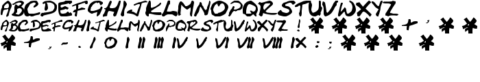 Cracked Johnnie font