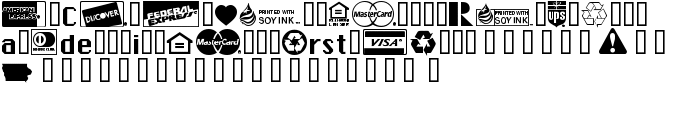 Credit Cards font