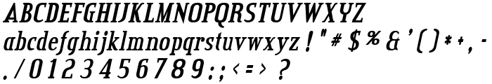 CreditValley-BoldItalic font