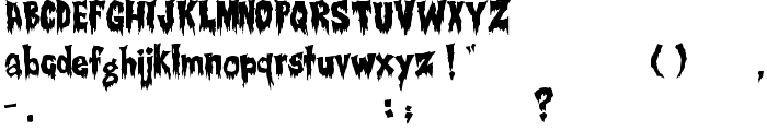 Creepsville font