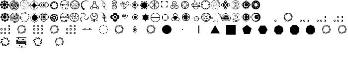 Crop Circle Dingbats font