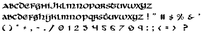 Cry Uncial font