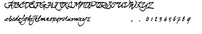 curlyJoe font