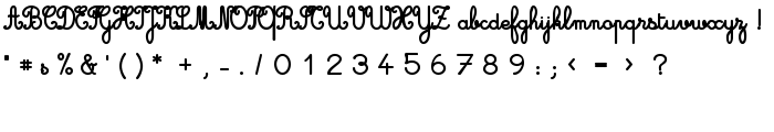 Cursivestandardbold font