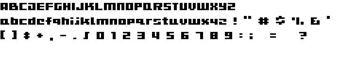 D3 CuteBitMapism TypeA font