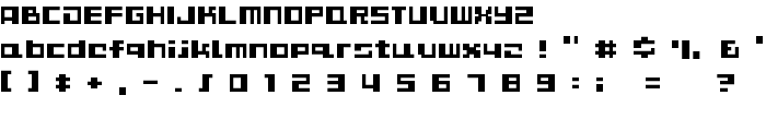 D3 CuteBitMapism TypeB font