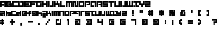 D3 Mouldism Alphabet font