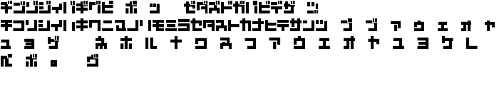 D3 Mouldism Katakana font