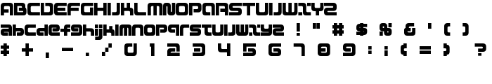 D3 Mouldism Round Alphabet font