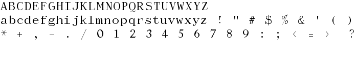 Dactylographe font