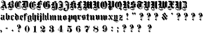 Dampfplatz Shadow Black font