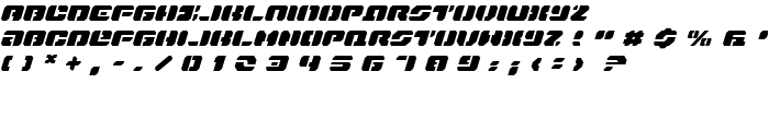 Dan Stargate Expanded Italic font