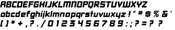 DBXLNightfever WideItalic font