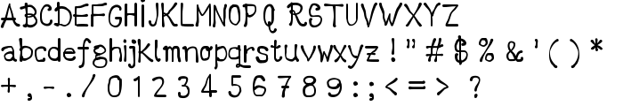 DCC - Marker latino font