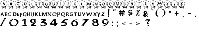 Deathhead KeltCaps font