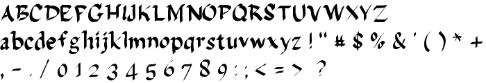 DelaGarza font