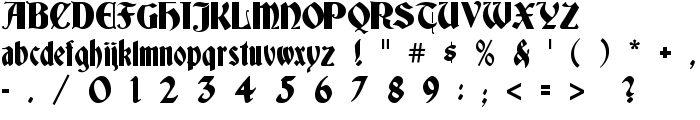 Deutsch Gothic font