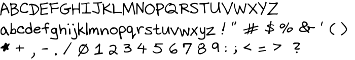 Dicks Handwriting font