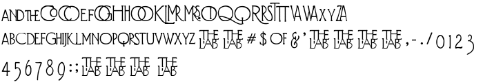 Diehl Deco - Alts font