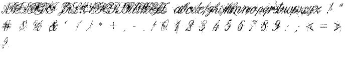 DIRTE font