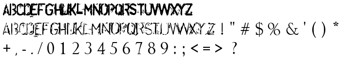 DisorderedBold font