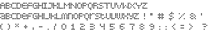 Display Dots font