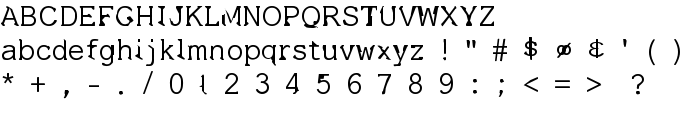 Dissatisfaction font