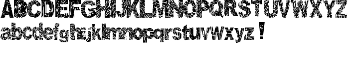 Distorted and Scratchy font