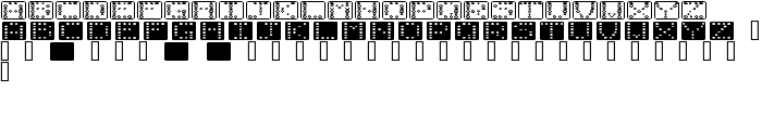 Domino flad font
