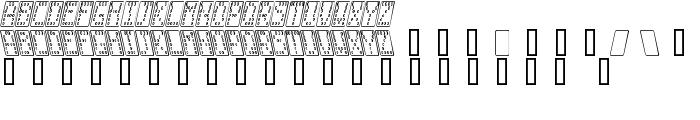 Domino smal kursiv omrids font