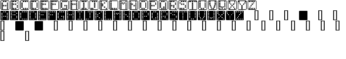 Domino square font